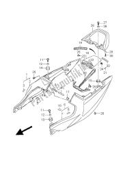 pokrywa tylna siedzenia (sv650s-su)