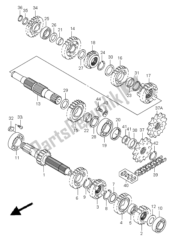 Toutes les pièces pour le Transmission du Suzuki RM 250 Z 2006