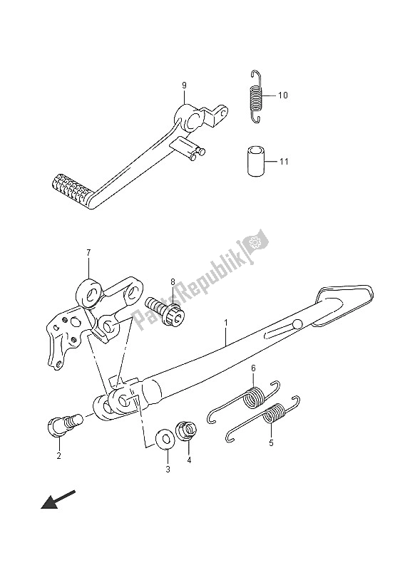 Tutte le parti per il In Piedi del Suzuki GSX R 600 2016