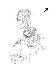 SPEEDOMETER (SV650SA-SUA)
