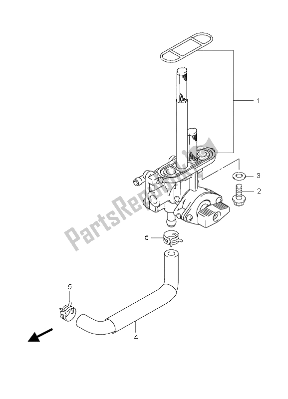 All parts for the Fuel Cock of the Suzuki LT Z 90 4T Quadsport 2008