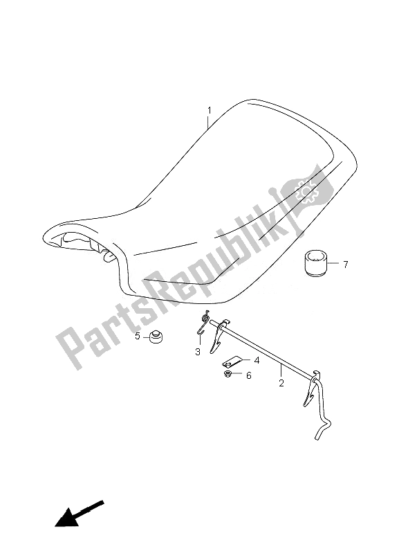 Wszystkie części do Siedzenie Suzuki LT F 250 Ozark 2007