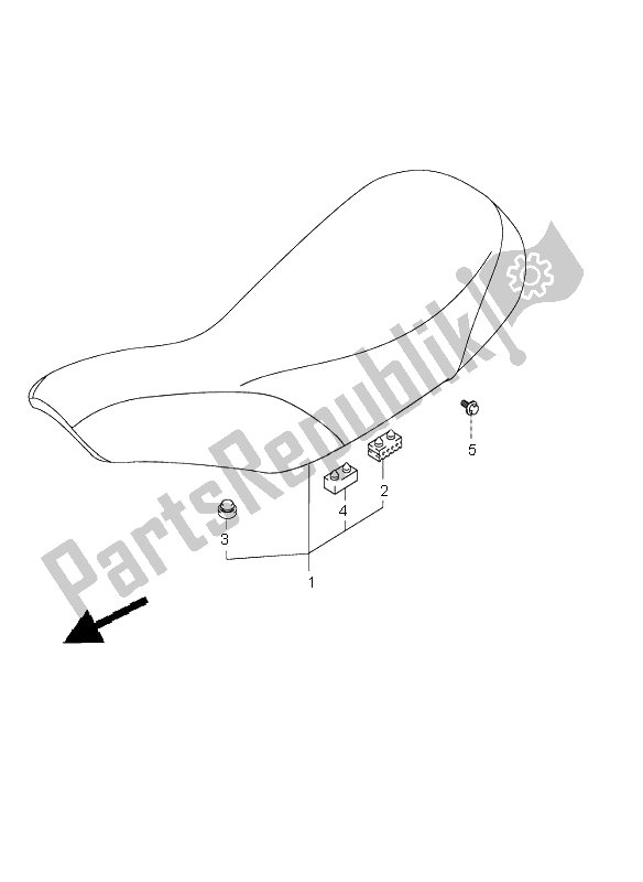 Todas as partes de Assento do Suzuki RV 125 Vanvan 2003