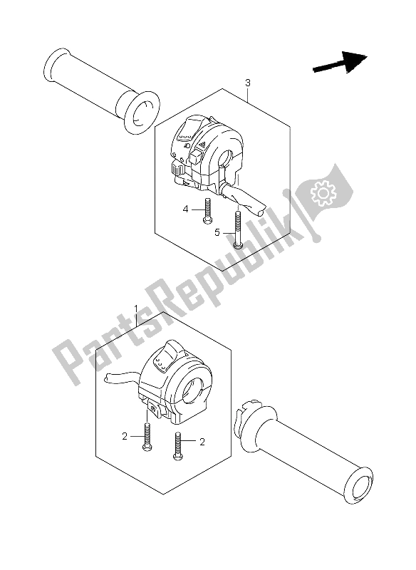 Toutes les pièces pour le Interrupteur De Poignée du Suzuki GSX R 750 2006