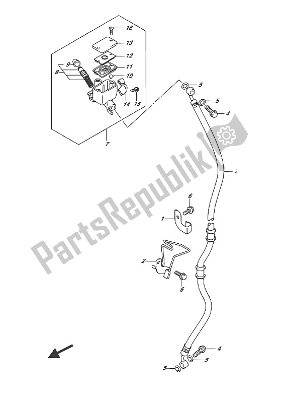 Wszystkie części do Przedni Cylinder G?ówny Suzuki Address 110 2016