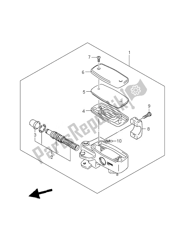 Toutes les pièces pour le Maître-cylindre Avant du Suzuki VZR 1800 RZ M Intruder 2007