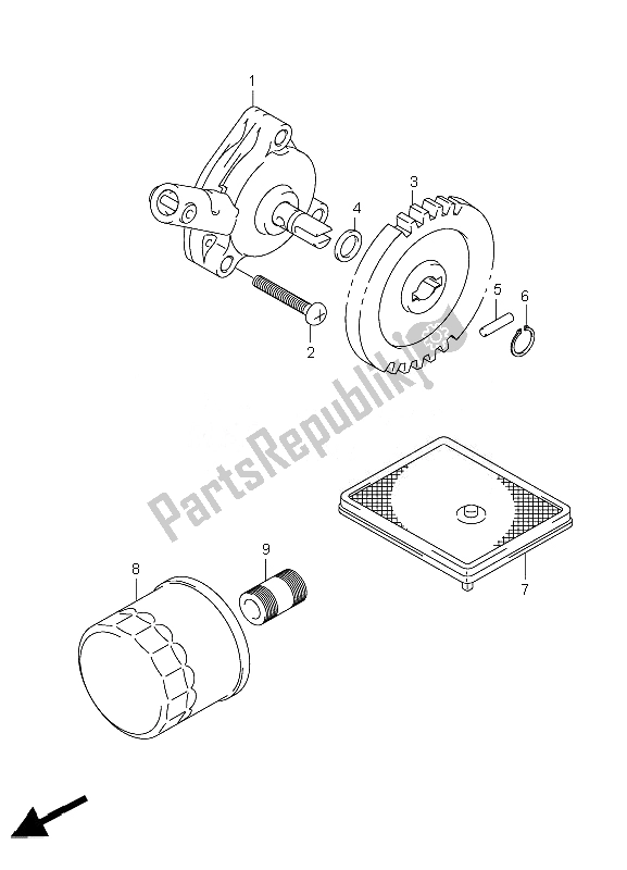 Toutes les pièces pour le La Pompe à Huile du Suzuki LT A 450 XZ Kingquad 4X4 2010