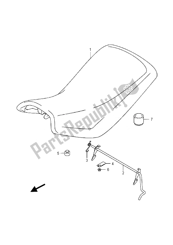 Wszystkie części do Siedzenie Suzuki LT F 250 Ozark 2014