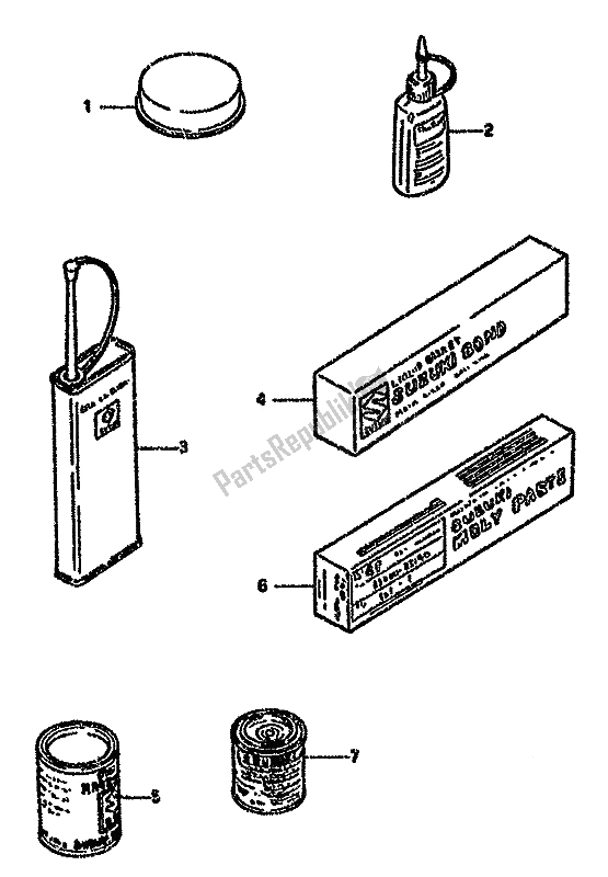 Todas las partes para Opcional de Suzuki GSX 750F 1989