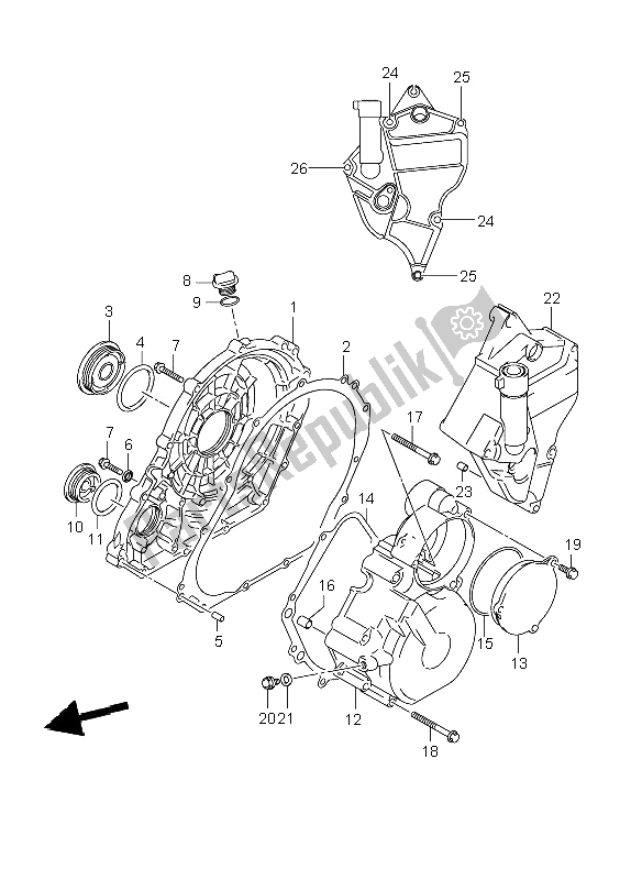 Toutes les pièces pour le Couvercle De Carter du Suzuki GSX R 600 2006