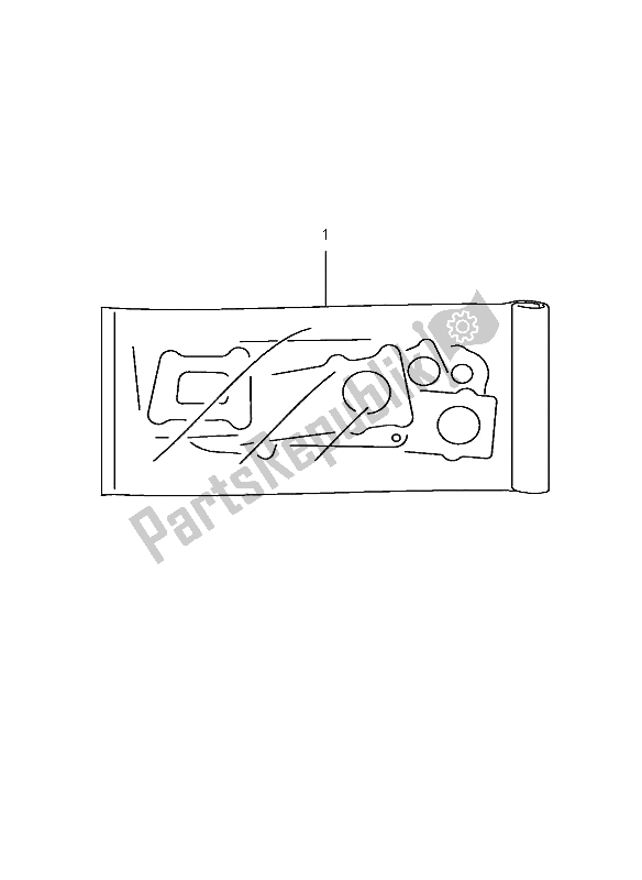 All parts for the Gasket Set of the Suzuki AN 650A Burgman Executive 2005