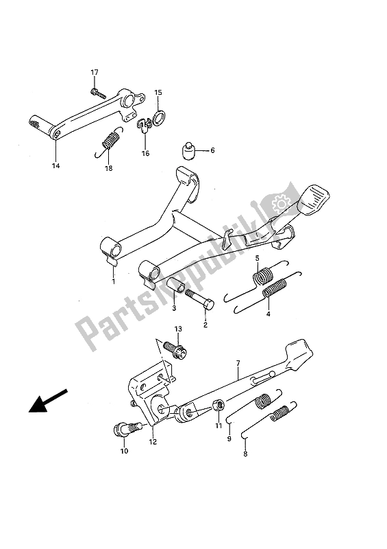 Toutes les pièces pour le Supporter du Suzuki GSF 400 Bandit 1991