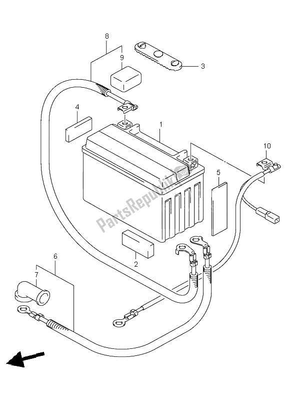 Tutte le parti per il Batteria del Suzuki LT Z 250 Quadsport 2005