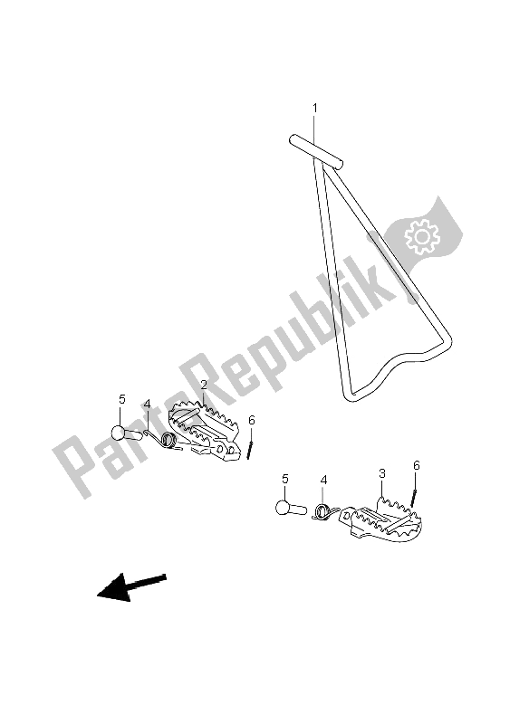 All parts for the Stand of the Suzuki RM 85 SW LW 2009