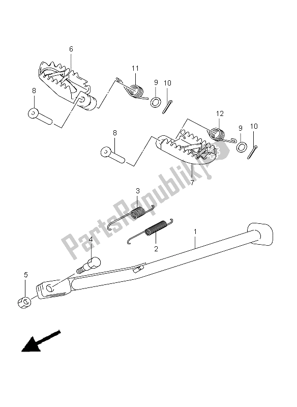 Todas las partes para Estar de Suzuki DR Z 400E 2009