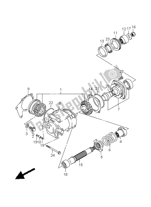 Todas las partes para Engranaje De Accionamiento Secundario de Suzuki C 1800R VLR 1800 Intruder 2010