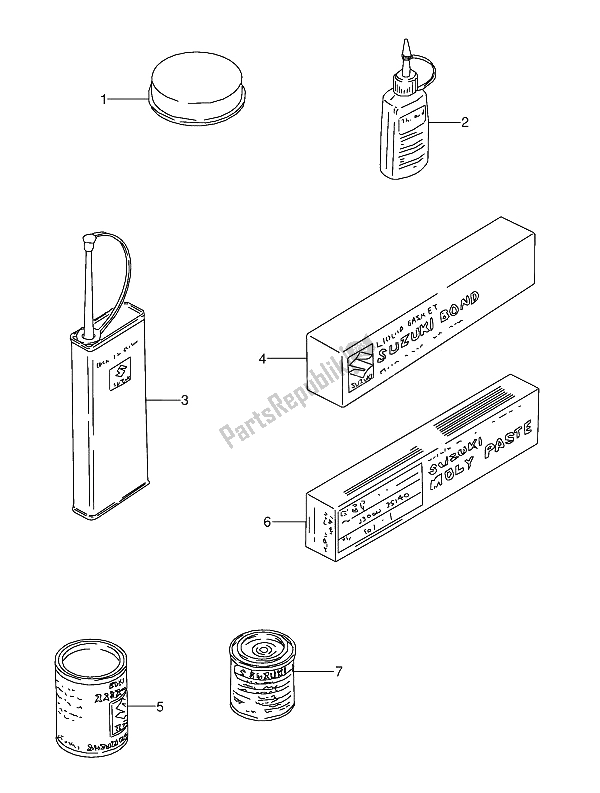 All parts for the Optional of the Suzuki GSX 600 FUU2 1989