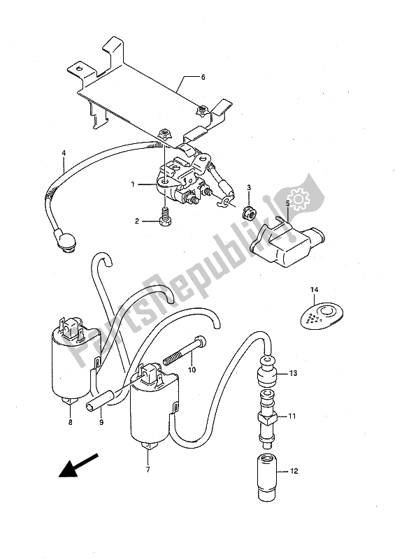 All parts for the Electrical of the Suzuki GSX R 1100 1991