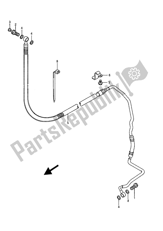 Todas las partes para Manguera De Embrague de Suzuki VS 1400 Glpf Intruder 1992