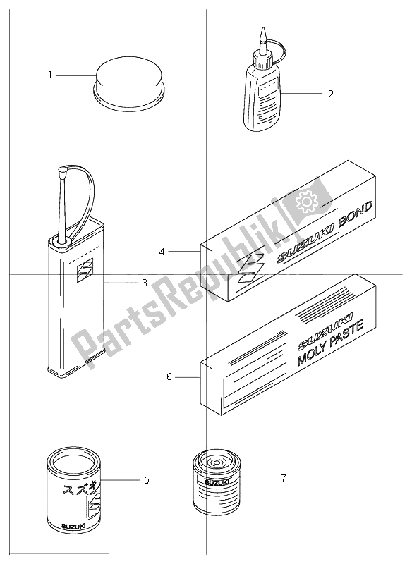 Tutte le parti per il Opzionale del Suzuki GSF 1200 NS Bandit 2003