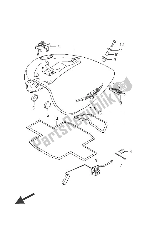 Wszystkie części do Zbiornik Paliwa (vl800c E24) Suzuki C 800 VL Intruder 2011
