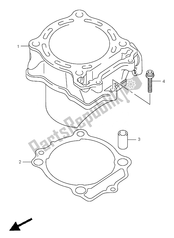 Tutte le parti per il Cilindro del Suzuki RM Z 450Z 2007