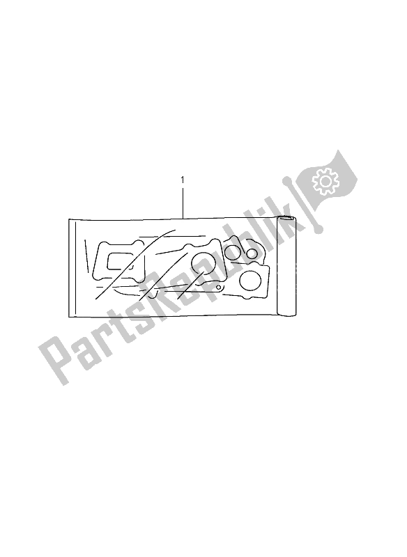 All parts for the Gasket Set of the Suzuki VL 250 Intruder 2005