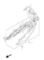 SEAT TAIL COVER (GSF650S-SU-SA-SUA)