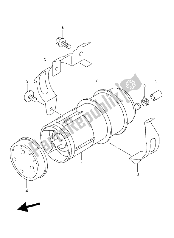 Todas las partes para Tanque De Captura De Combustible de Suzuki VL 1500 Intruder LC 2002