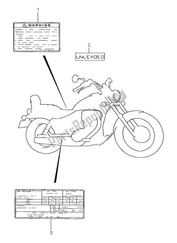 Todas las partes para Etiqueta de Suzuki LS 650 Savage 2000