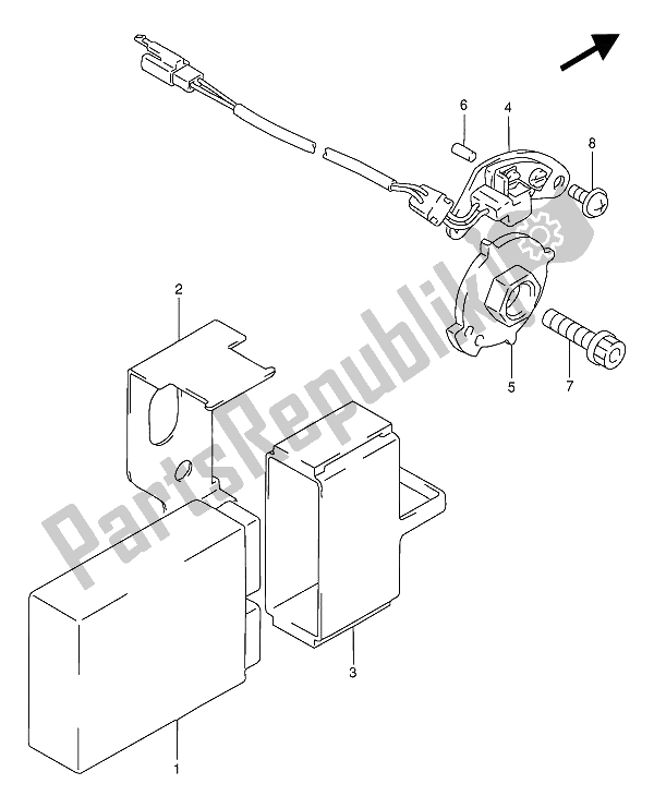 Tutte le parti per il Generatore Di Segnale del Suzuki GSX R 1100W 1993