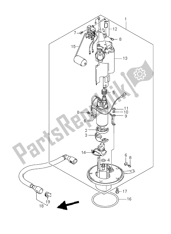 Toutes les pièces pour le Pompe à Essence du Suzuki GSR 600 2006