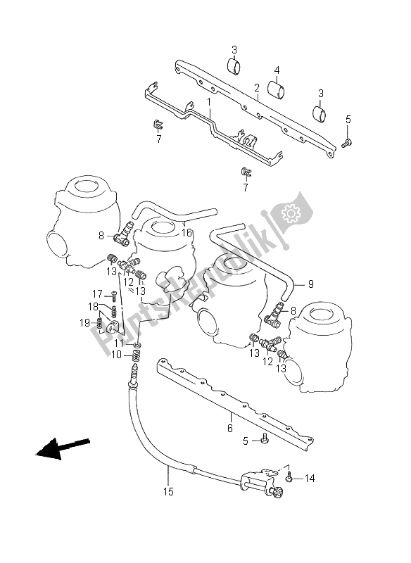 Todas las partes para Accesorios Del Carburador (e18-e39) de Suzuki GSX R 750W 1995