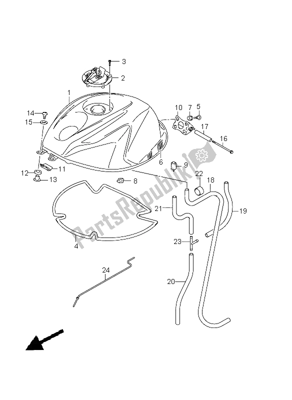 Wszystkie części do Zbiornik Paliwa (gsx-r750uf E21) Suzuki GSX R 750 2011