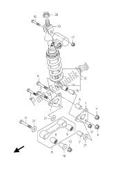 palanca de amortiguación trasera (gsx-r750 e24)