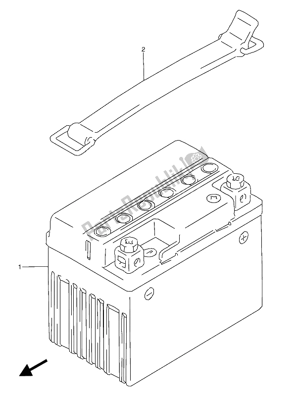 Tutte le parti per il Batteria del Suzuki RGV 250 1991