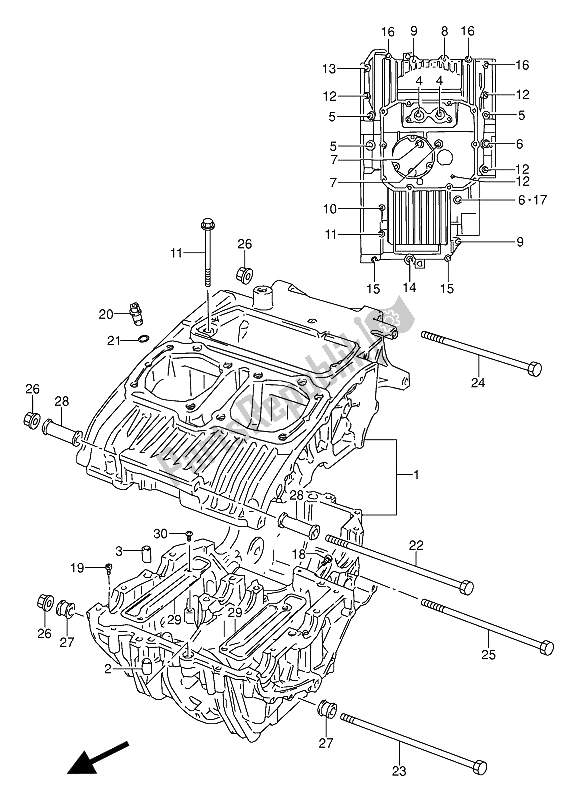 Alle onderdelen voor de Carter van de Suzuki GS 500 EU 1993