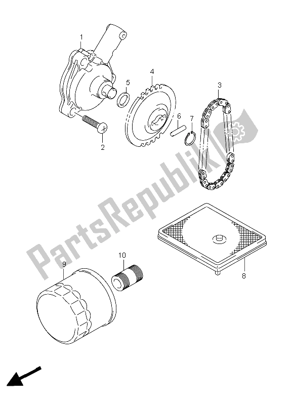 Todas las partes para Bomba De Aceite de Suzuki LT A 750 XZ Kingquad AXI 4X4 2009
