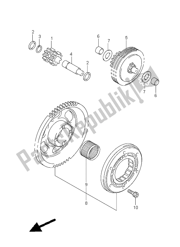 Todas as partes de Embreagem De Partida do Suzuki DR Z 400 SM 2006