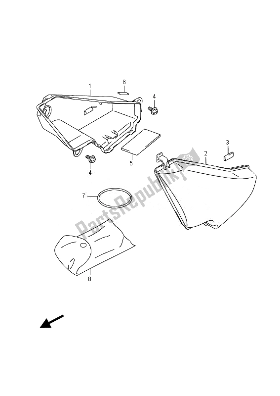 Todas as partes de Caixa De Bagagem do Suzuki VL 800B Intruder 2014