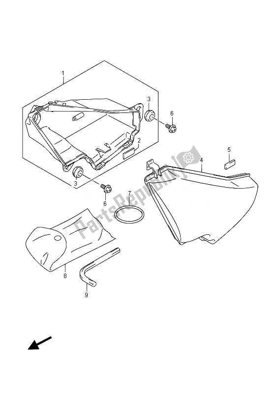 Todas las partes para Caja De Equipaje de Suzuki VZ 800 Intruder 2014
