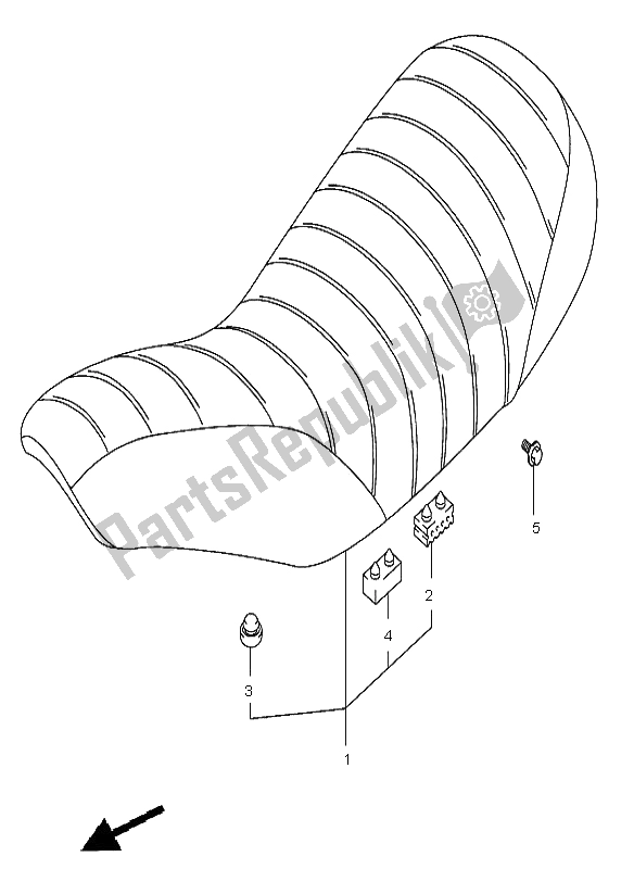 All parts for the Seat of the Suzuki RV 125 Vanvan 2005