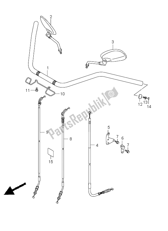 Todas las partes para Manillar de Suzuki C 1800R VLR 1800 2009