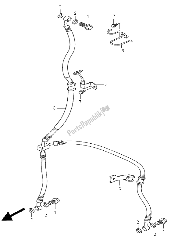 Toutes les pièces pour le Flexible De Frein Avant du Suzuki DL 1000 V Strom 2002