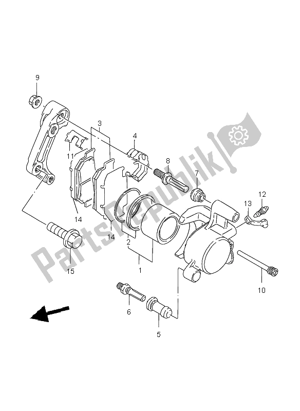 Todas las partes para Pinza Delantera de Suzuki GZ 250 Marauder 2000