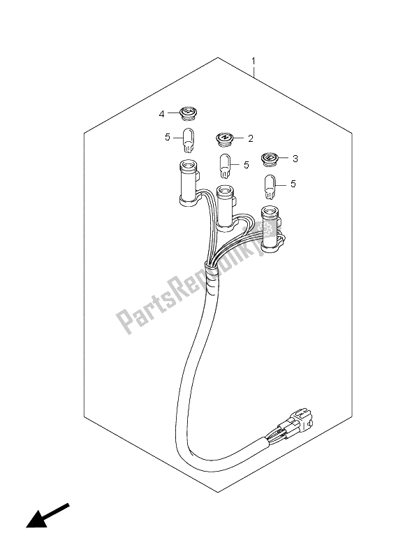 Tutte le parti per il Lampada Pilota del Suzuki LT R 450Z Quadracer 2009