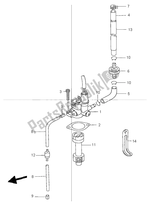 All parts for the Oil Pump of the Suzuki TR 50S Street Magic 1999