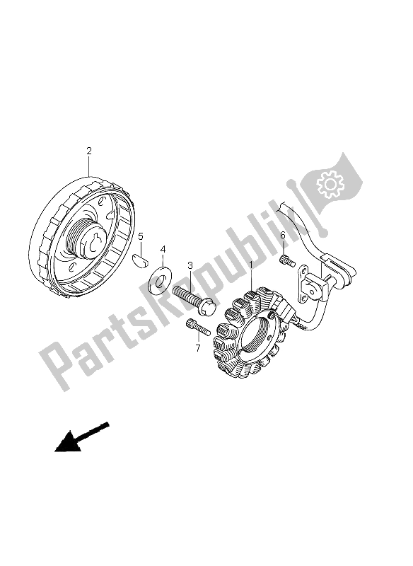 Tutte le parti per il Magnete del Suzuki GSX 650 FA 2011