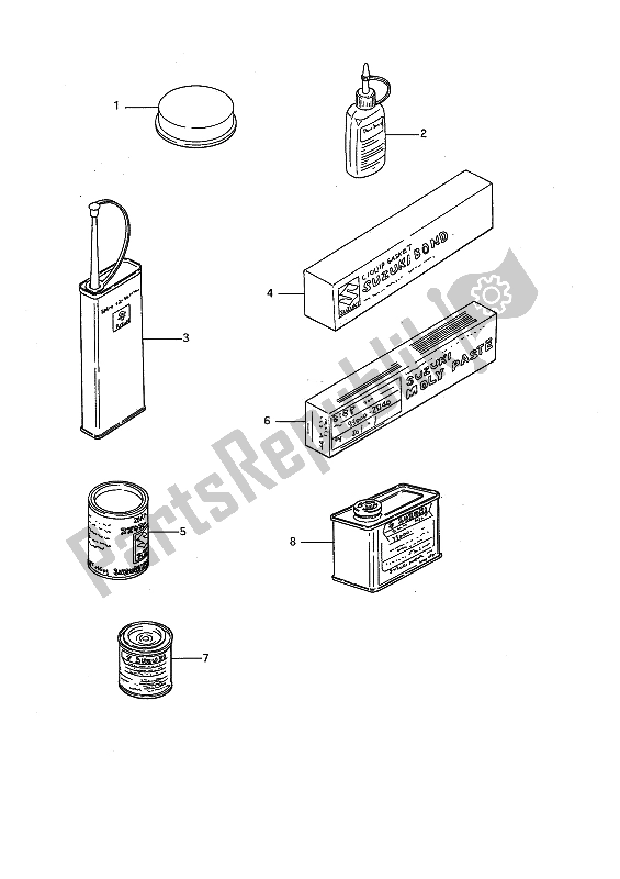 All parts for the Optional of the Suzuki GSX R 750 1991