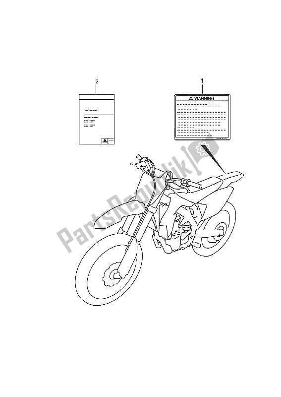 Wszystkie części do Etykieta Suzuki RM Z 450 2016